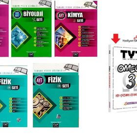 Çap Yayınları AYT Fizik-Kimya TYT AYT Biyoloji Fasikül Set 3 Kitap - Kolektif