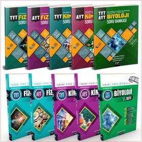 Çap Yayınları AYT Fizik-Kimya TYT AYT Biyoloji Fasikül Set 3 Kitap - Kolektif