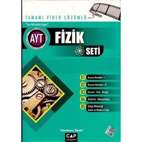 Çap Yayınları AYT Fizik Seti Tamamı Video Çözümlü