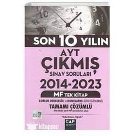 Çap Yayınları AYT MF Son 10 Yılın Çıkmış Soruları
