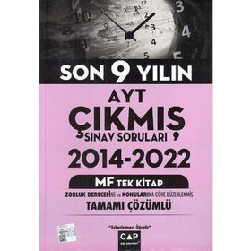 Çap Yayınları AYT MF Tek Kitap Son 9 Yılın Çıkmış Soruları