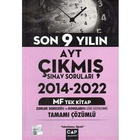 Çap Yayınları AYT MF Tek Kitap Son 9 Yılın Çıkmış Soruları