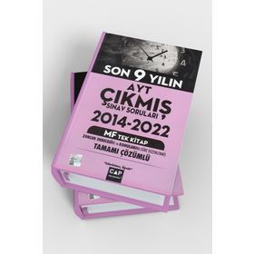Çap Yayınları AYT MF Tek Kitap Son 9 Yılın Çıkmış Soruları