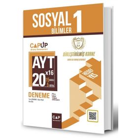 Çap Yayınları - AYT Sosyal Bilimler 1 20 X 16 Up Deneme