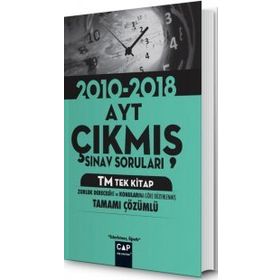 Çap Yayınları AYT TM Tek Kitap Tamamı Çözümlü Çıkmış Sınav Soruları Yeni 2020