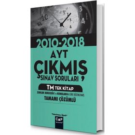 Çap Yayınları AYT TM Tek Kitap Tamamı Çözümlü Çıkmış Sınav Soruları Yeni 2020