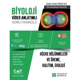 Çap Yayınları Biyoloji Hücre Bölünmeleri ve Üreme Kalıtım Ekoloji Soru Fasikülü