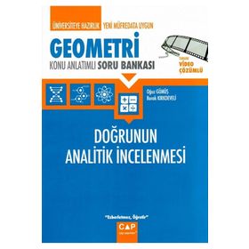 Çap Yayınları Geometri Doğrunun Analitik İncelenmesi Konu Anlatımlı So