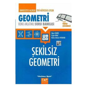 Çap Yayınları Geometri Şekilsiz Geometri Konu Anlatımlı Soru Bankası