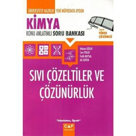 Çap Yayınları Kimya Sıvı Çözeltiler ve Çözünürlük Konu Anlatımlı