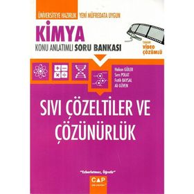 Çap Yayınları Kimya Sıvı Çözeltiler ve Çözünürlük Konu Anlatımlı