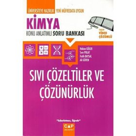 Çap Yayınları Kimya Sıvı Çözeltiler ve Çözünürlük Konu Anlatımlı