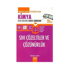 Çap Yayınları Kimya Sıvı Çözeltiler ve Çözünürlük Konu Anlatımlı