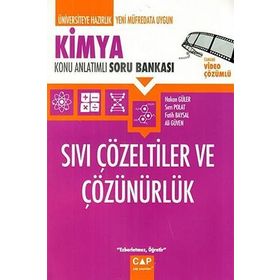 Çap Yayınları Kimya Sıvı Çözeltiler ve Çözünürlük Konu Anlatımlı