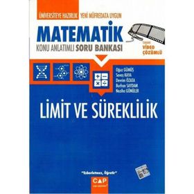 Çap Yayınları Limit Ve Süreklilik Konu Anlatımlı Soru Bankası Yeni 2020