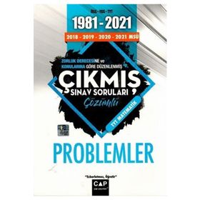Çap Yayınları Problemler Çıkmış Sınav Soruları