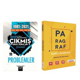 Çap Yayınları Problemler Çıkmış Sorular ve Ankara Kitap Merkezi Paragraf Soru Bankası Seti 2 Kitap