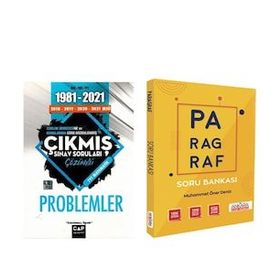 Çap Yayınları Problemler Çıkmış Sorular ve Ankara Kitap Merkezi Paragraf Soru Bankası Seti 2 Kitap