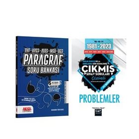 Çap Yayınları Problemler Çıkmış Sorular ve Ankara Kitap Merkezi Paragraf Soru Bankası Seti 2 Kitap