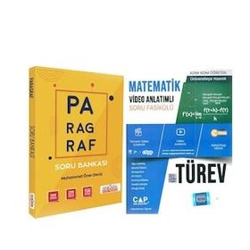 Çap Yayınları Türev ve Ankara Kitap Merkezi Paragraf Soru Bankası Seti 2 Kitap