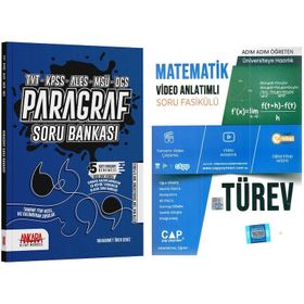 Çap Yayınları Türev ve Ankara Kitap Merkezi Paragraf Soru Bankası Seti 2 Kitap