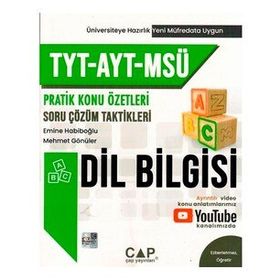 Çap Yayınları Tyt Ayt Msü Dil Bilgisi Pratik Konu Özetli Soru Çözüm Taktikleri