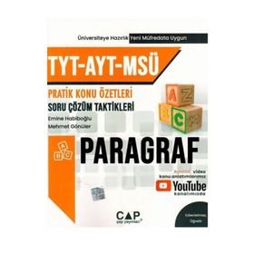 Çap Yayınları TYT AYT MSÜ Paragraf Konu Özetli Soru Çözümleri