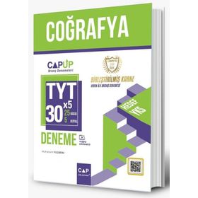 Çap Yayınları - TYT Coğrafya 30 X 5 Up Deneme