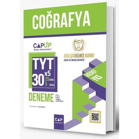 Çap Yayınları - TYT Coğrafya 30 X 5 Up Deneme