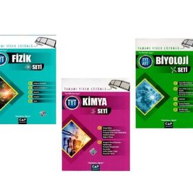 Çap Yayınları TYT Fizik Kimya Biyoloji Video Çözümlü Fasikül Set