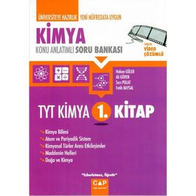 Çap Yayınları TYT Kimya 1. Kitap Konu Anlatımlı Soru Bankası
