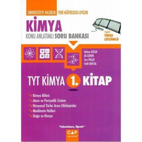 Çap Yayınları TYT Kimya 1. Kitap Konu Anlatımlı Soru Bankası
