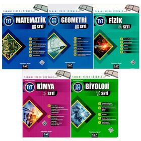 Çap Yayınları TYT Matematik Geometri Fizik Kimya Biyoloji Soru Bankası