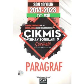 Çap Yayınları TYT MSÜ Paragraf Son 10 Yıl Çıkmış Sorular
