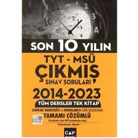 Çap Yayınları TYT MSÜ Son 10 Yılın Çıkmış Soruları