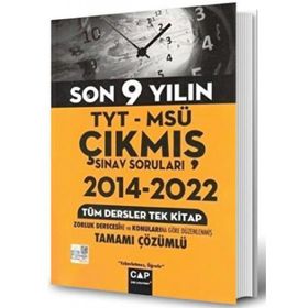 Çap Yayınları TYT MSÜ Son 9 Yılın Çıkmış Soruları