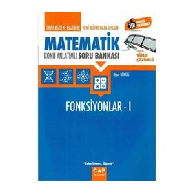 Çap Yayınları Üniversite Hazırlık Matematik Fonksiyonlar - 1 Konu Anlatımlı Soru Bankası