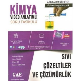 Çap Yayınları Üniversiteye Hazırlık Kimya Sıvı Çözeltiler ve Çözünürlük Konu Anlatımlı Soru Fasikülü
