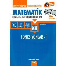 Çap Yayınları Üniversiteye Hazırlık Matematik Fonksiyonlar 1 Konu Anlatımlı Soru Bankası
