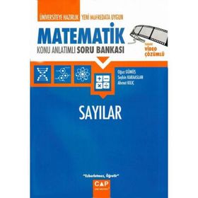 Çap Yayınları Üniversiteye Hazırlık Matematik Sayılar Konu Anlatımlı