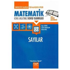 Çap Yayınları Üniversiteye Hazırlık Matematik Sayılar Konu Anlatımlı