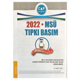 Çap Yayınları Üniversiteye Hazırlık MSÜ Tıpkı Basım 2022