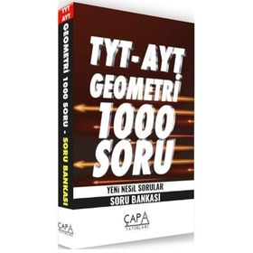 Çapa 2021 YKS TYT AYT Geometri Soru Bankası 1000 Soru