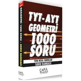 Çapa 2021 YKS TYT AYT Geometri Soru Bankası 1000 Soru