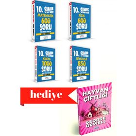 Çapa Yayınları 10.Sınıf Matematik-Biyoloji-Kimya-Fizik Soru Bankası Seti