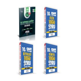 Çapa Yayınları 10.Sınıf Matematik-Biyoloji-Kimya-Fizik Soru Bankası Seti