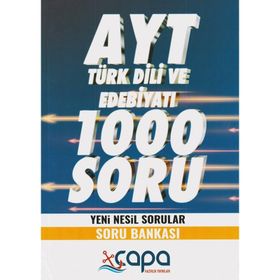 Çapa Yayınları AYT Türk Dili ve Edebiyatı Soru Bankası