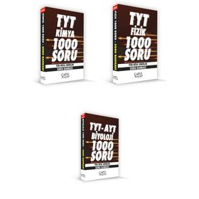 Çapa Yayınları - TYT Fizik-Kimya-Biyoloji Soru Bankası Seti