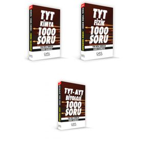 Çapa Yayınları - TYT Fizik-Kimya-Biyoloji Soru Bankası Seti