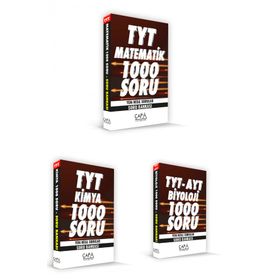 Çapa Yayınları - TYT Matematik Biyoloji Kimya Soru Bankası Seti